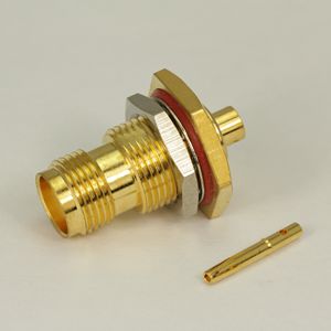 TNC female bulkhead connector