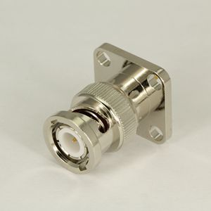 BNC straight flange male connector 