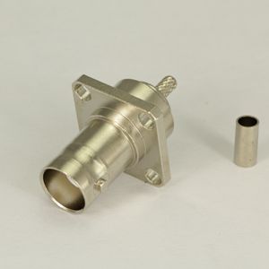 BNC straight flange female connector 