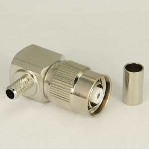 RP TNC right angle female flexible cable connector 