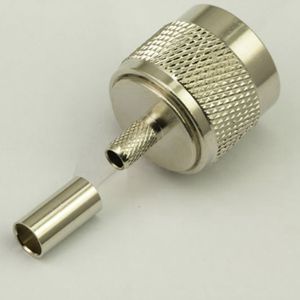N straight male flexible cable Connectors