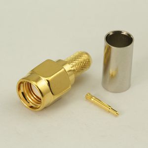 SMA straight male flexible cable connector