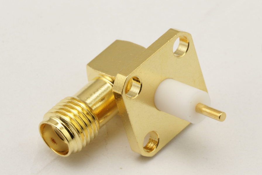 SMA right angle flange female connector
