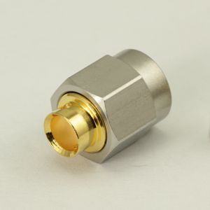 SMA straight male semi-rigid cable connector