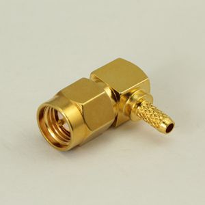 SMA right angle male flexible cable connector