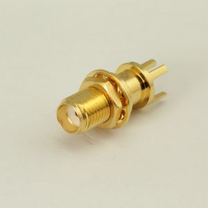 SMA female bulkhead connector