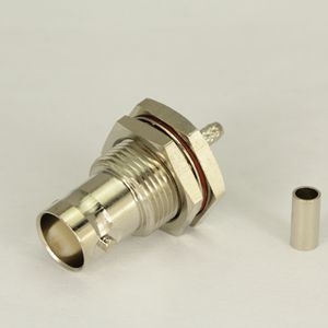 BNC female bulkhead connector