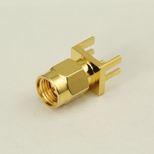 SMA straight PCB male connector