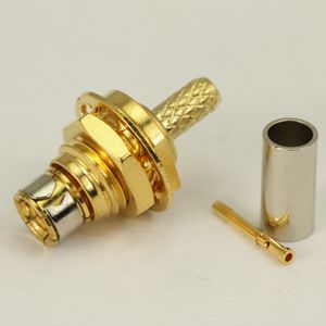SMB female bulkhead connector 