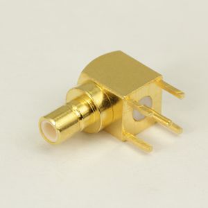 SMB right angle PCB male connector