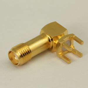 SMA right angle PCB female connector